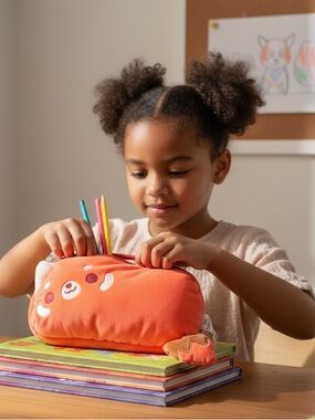 Orange Plush Fox Fanny pack